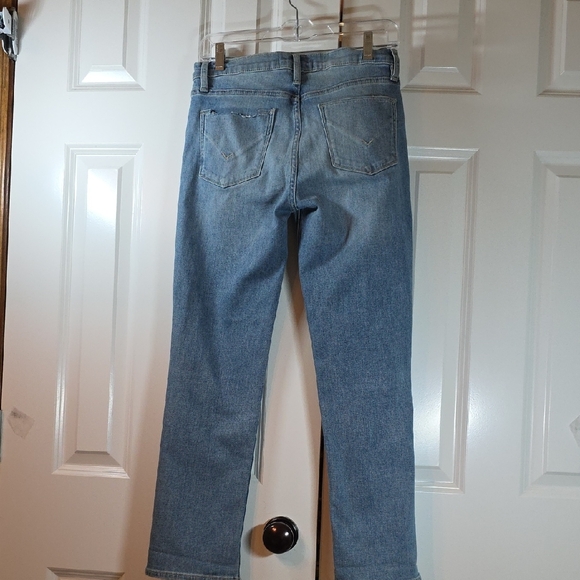 Hudson Jeans Light Blue Distressed Straight Leg Jeans - Picture 4 of 6